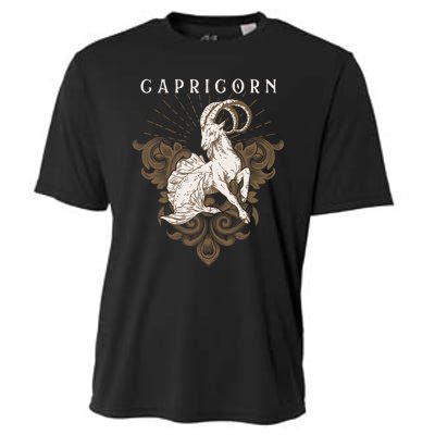 Capricorn Zodiac Astrology Horoscope Birthday Sun Sign Cooling Performance Crew T-Shirt