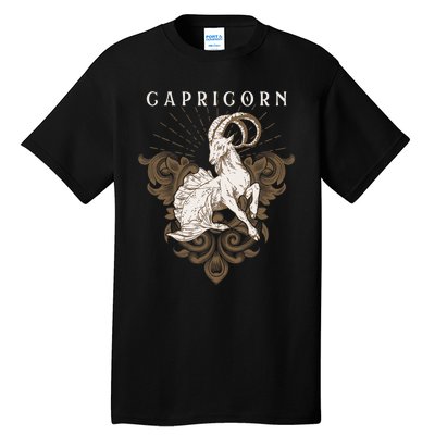 Capricorn Zodiac Astrology Horoscope Birthday Sun Sign Tall T-Shirt