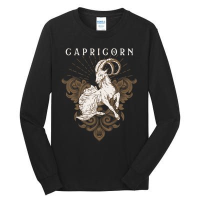 Capricorn Zodiac Astrology Horoscope Birthday Sun Sign Tall Long Sleeve T-Shirt