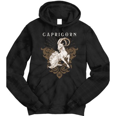 Capricorn Zodiac Astrology Horoscope Birthday Sun Sign Tie Dye Hoodie