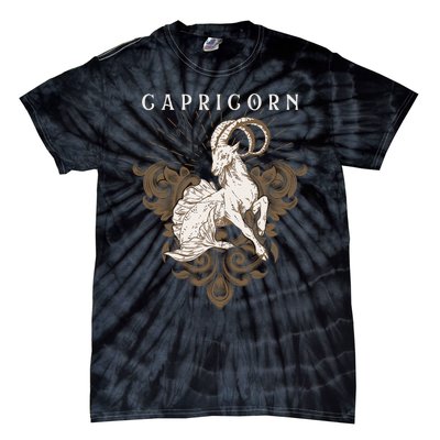 Capricorn Zodiac Astrology Horoscope Birthday Sun Sign Tie-Dye T-Shirt