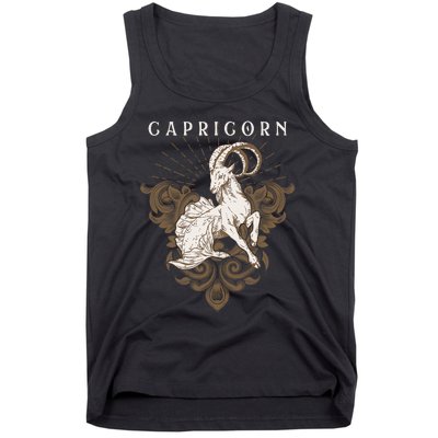 Capricorn Zodiac Astrology Horoscope Birthday Sun Sign Tank Top