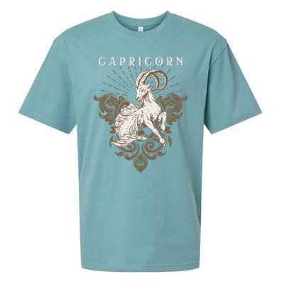 Capricorn Zodiac Astrology Horoscope Birthday Sun Sign Sueded Cloud Jersey T-Shirt