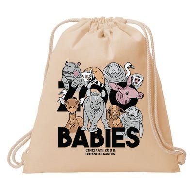 Cincinnati Zoo Babies Drawstring Bag
