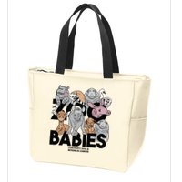 Cincinnati Zoo Babies Zip Tote Bag