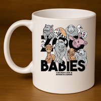 Cincinnati Zoo Babies 11oz C Handle Ceramic Mug