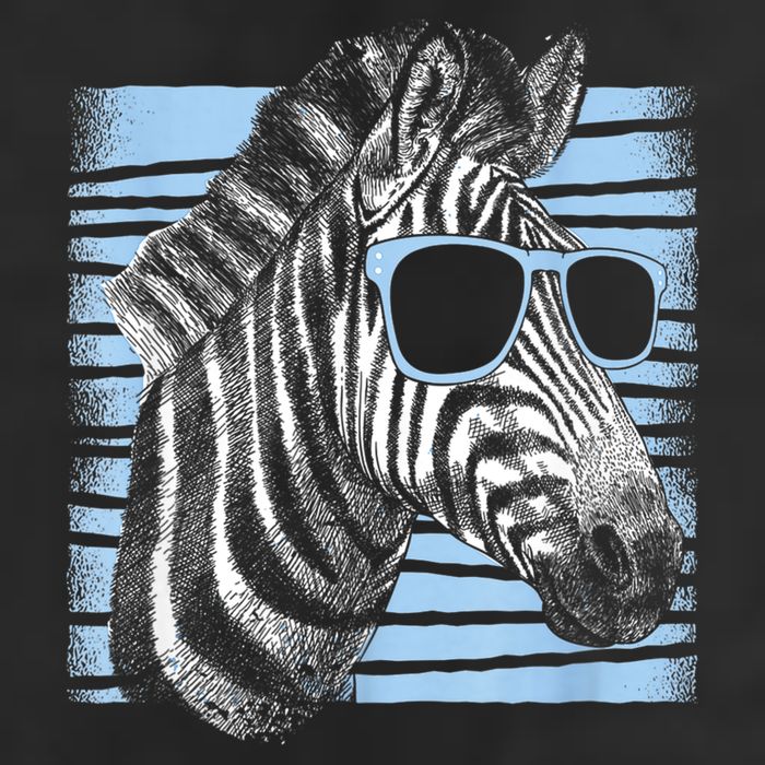 Cool Zebra Birthday Party Gifts Cute Zebra Lovers 7 Panel Mesh Trucker Snapback Hat