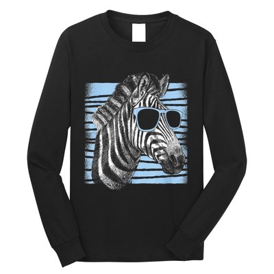 Cool Zebra Birthday Party Gifts Cute Zebra Lovers Long Sleeve Shirt