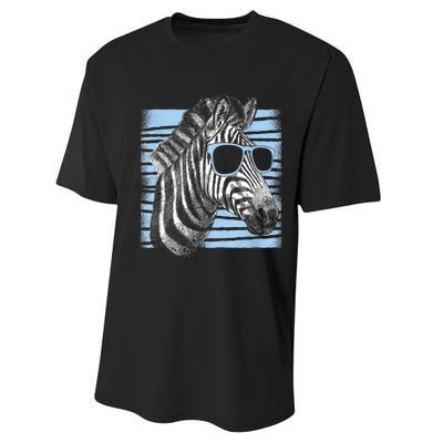 Cool Zebra Birthday Party Gifts Cute Zebra Lovers Performance Sprint T-Shirt