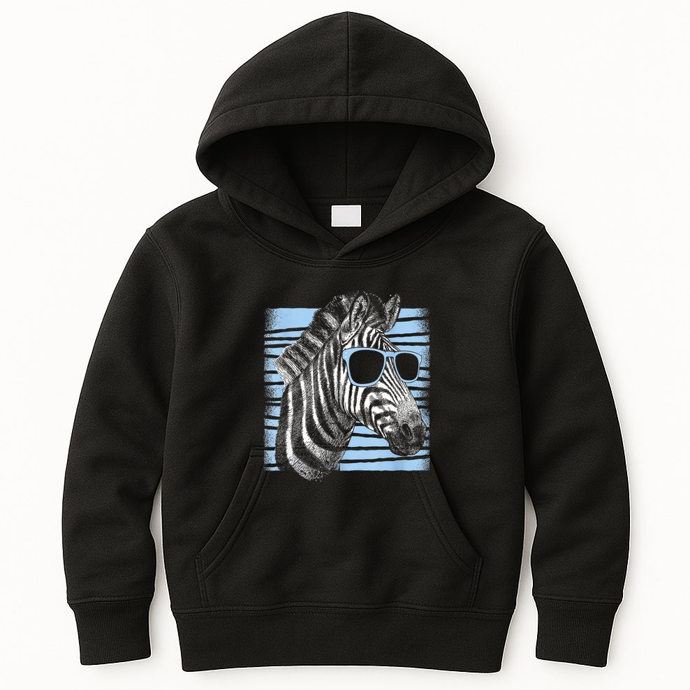 Cool Zebra Birthday Party Gifts Cute Zebra Lovers Kids Hoodie