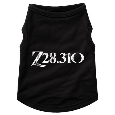 Code Z28.310 Doggie Tank