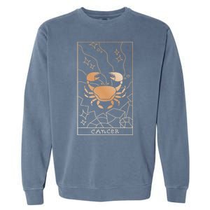 Cancer Zodiac Garment-Dyed Sweatshirt