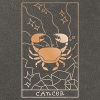Cancer Zodiac Cotton Canvas Backpack
