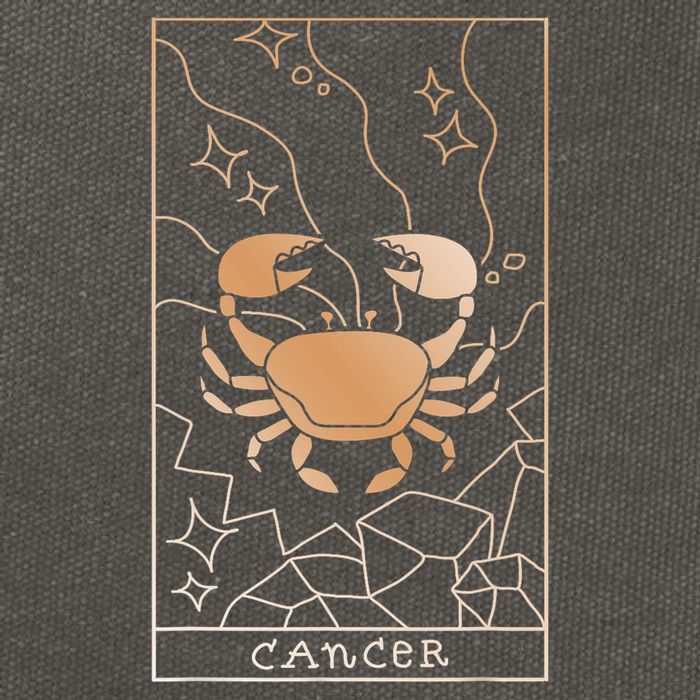 Cancer Zodiac Cotton Canvas Backpack