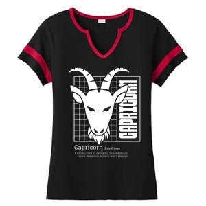 Capricorn Zodiac Definition Ladies Halftime Notch Neck Tee