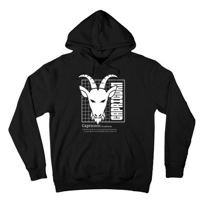 Capricorn Zodiac Definition Hoodie