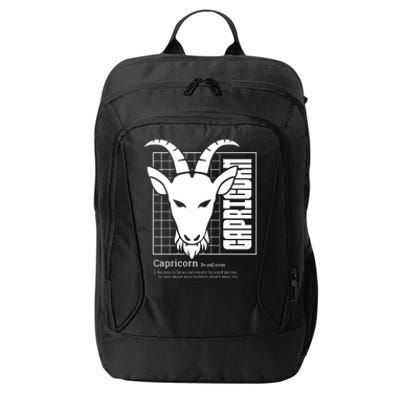 Capricorn Zodiac Definition City Backpack