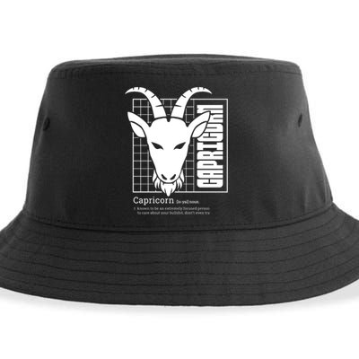 Capricorn Zodiac Definition Sustainable Bucket Hat