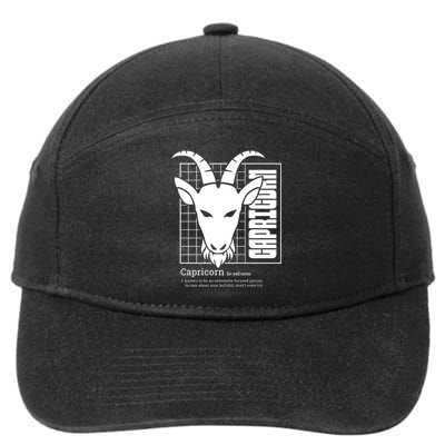 Capricorn Zodiac Definition 7-Panel Snapback Hat