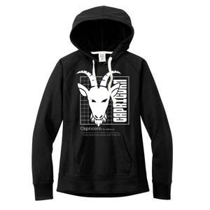 Capricorn Zodiac Definition Women's Fleece Hoodie