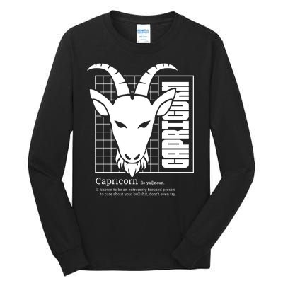 Capricorn Zodiac Definition Tall Long Sleeve T-Shirt