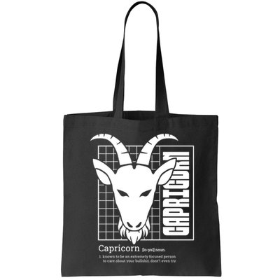 Capricorn Zodiac Definition Bag