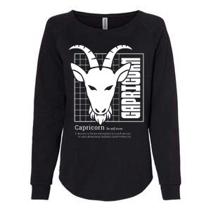 Capricorn Zodiac Definition Womens California Wash Sweatshirt