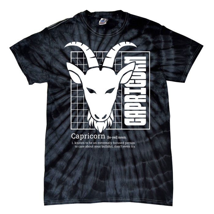 Capricorn Zodiac Definition Tie-Dye T-Shirt