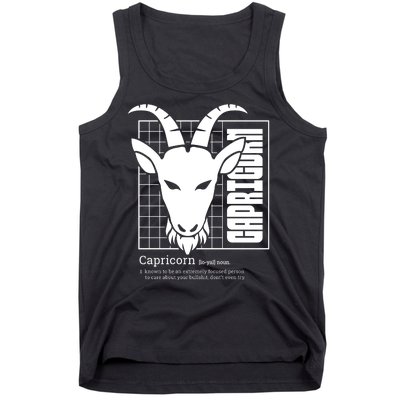 Capricorn Zodiac Definition Tank Top