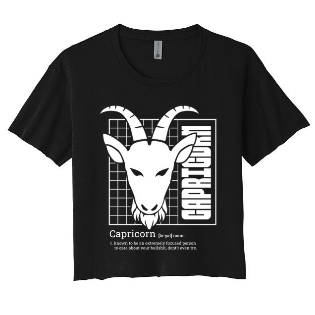 Capricorn Zodiac Definition Crop Top