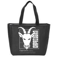 Capricorn Zodiac Definition Zip Tote Bag