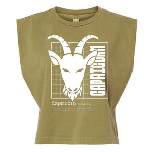 Capricorn Zodiac Definition Garment-Dyed Women's Muscle Tee