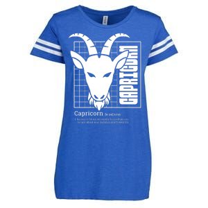 Capricorn Zodiac Definition Enza Ladies Jersey Football T-Shirt