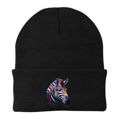 Colorful Zebra Dripping Beanie