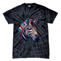 Colorful Zebra Dripping Tie-Dye T-Shirt