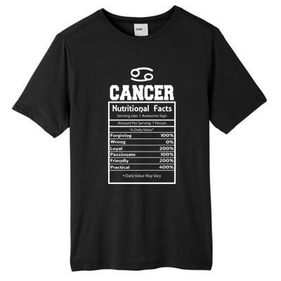 Cancer Zodiac Funny Nutritional Facts Astrology Cool Gift Tall Fusion ChromaSoft Performance T-Shirt