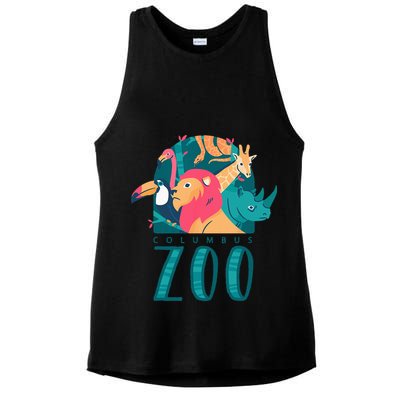 Columbus Zoo Funny Zookeeper Ladies PosiCharge Tri-Blend Wicking Tank