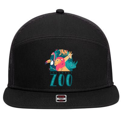 Columbus Zoo Funny Zookeeper 7 Panel Mesh Trucker Snapback Hat