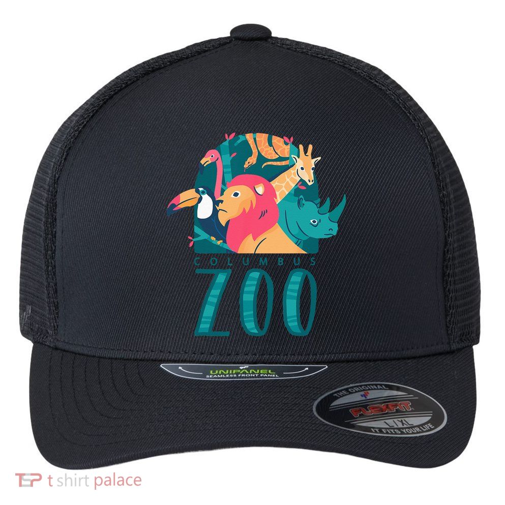 Columbus Zoo Funny Zookeeper Flexfit Unipanel Trucker Cap