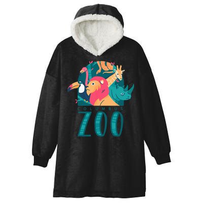 Columbus Zoo Funny Zookeeper Hooded Wearable Blanket