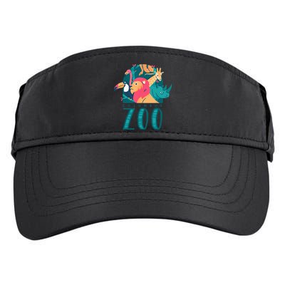 Columbus Zoo Funny Zookeeper Adult Drive Performance Visor