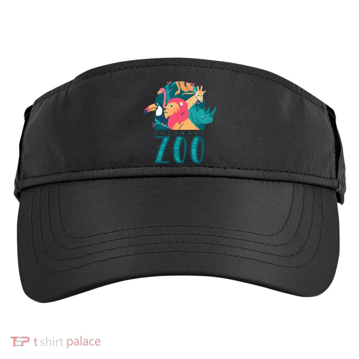 Columbus Zoo Funny Zookeeper Adult Drive Performance Visor