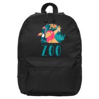 Columbus Zoo Funny Zookeeper 16 in Basic Backpack
