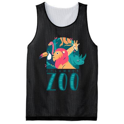 Columbus Zoo Funny Zookeeper Mesh Reversible Basketball Jersey Tank