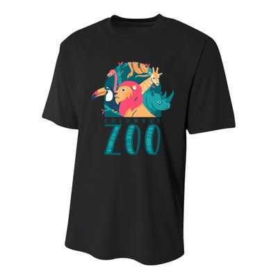 Columbus Zoo Funny Zookeeper Youth Performance Sprint T-Shirt
