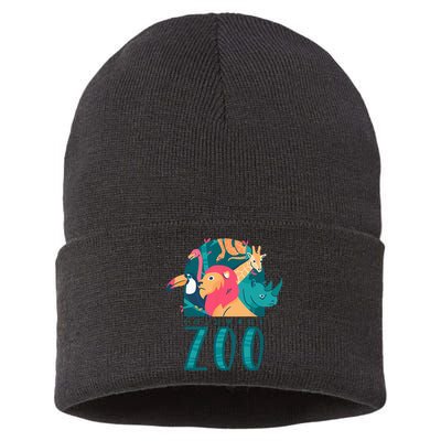 Columbus Zoo Funny Zookeeper Sustainable Knit Beanie