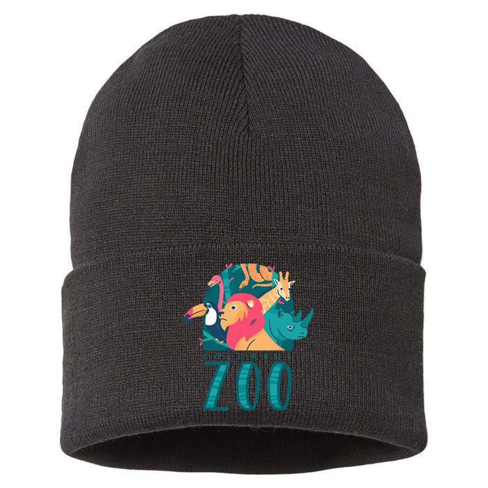 Columbus Zoo Funny Zookeeper Sustainable Knit Beanie