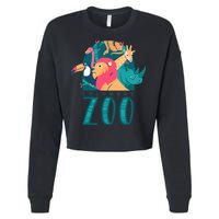 Columbus Zoo Funny Zookeeper Cropped Pullover Crew