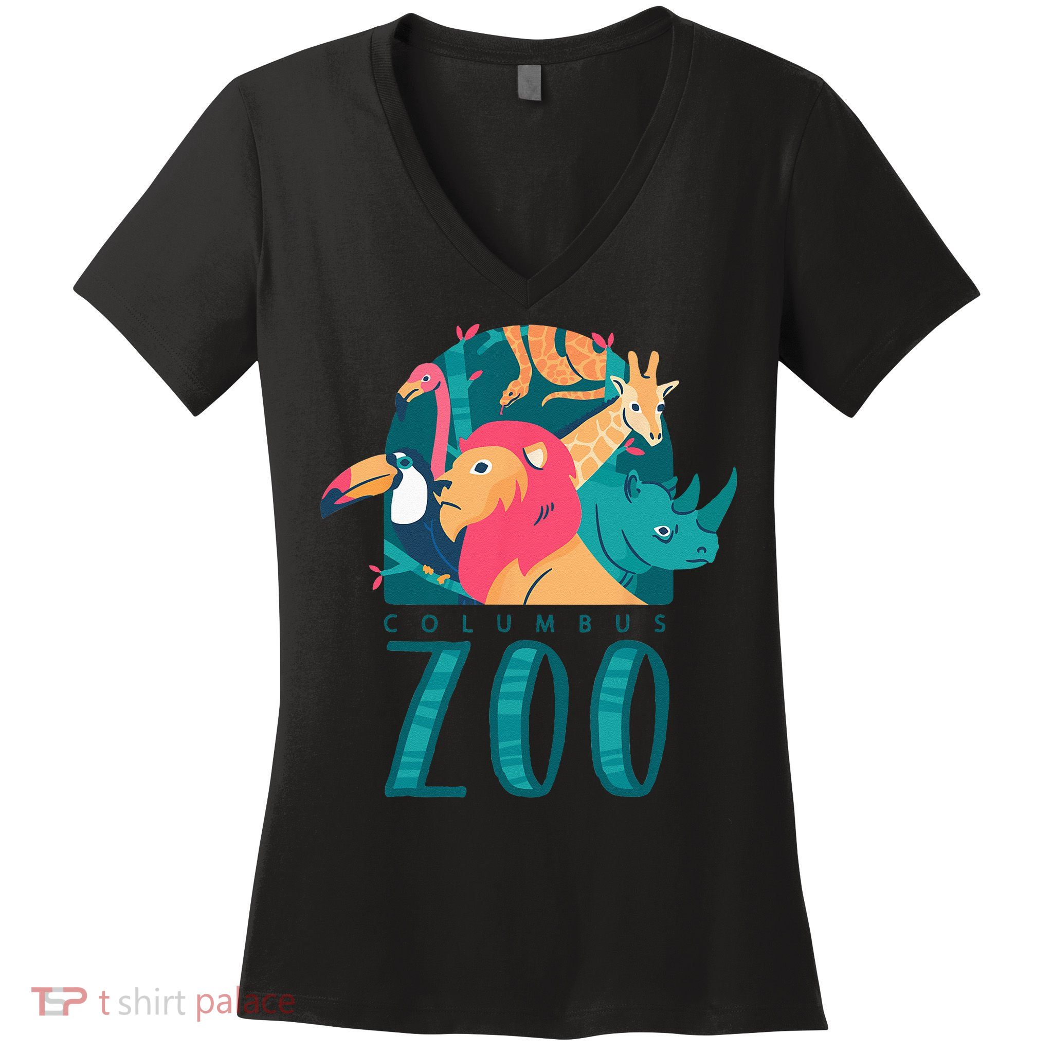 Columbus Zoo Funny Zookeeper Women's V-Neck T-Shirt