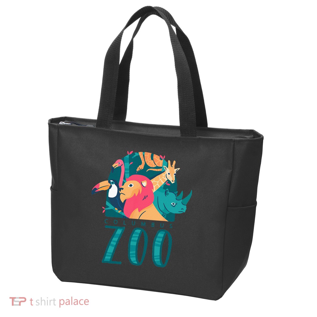 Columbus Zoo Funny Zookeeper Zip Tote Bag